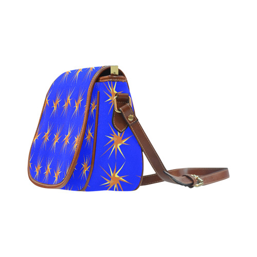 BLUE SPARKLES Saddle Bag/Small (Model 1649) Full Customization