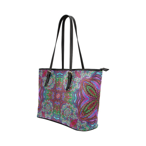 Pattern 20161009 Leather Tote Bag/Large (Model 1651)