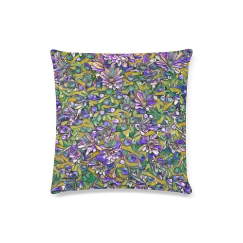 lovely floral 31C Custom Zippered Pillow Case 16"x16"(Twin Sides)