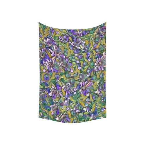 lovely floral 31C Cotton Linen Wall Tapestry 60"x 40"