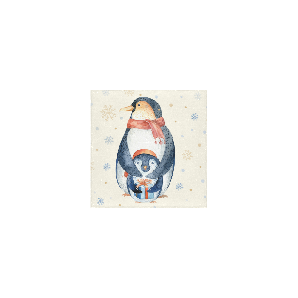 cute penguin, christmas Square Towel 13“x13”