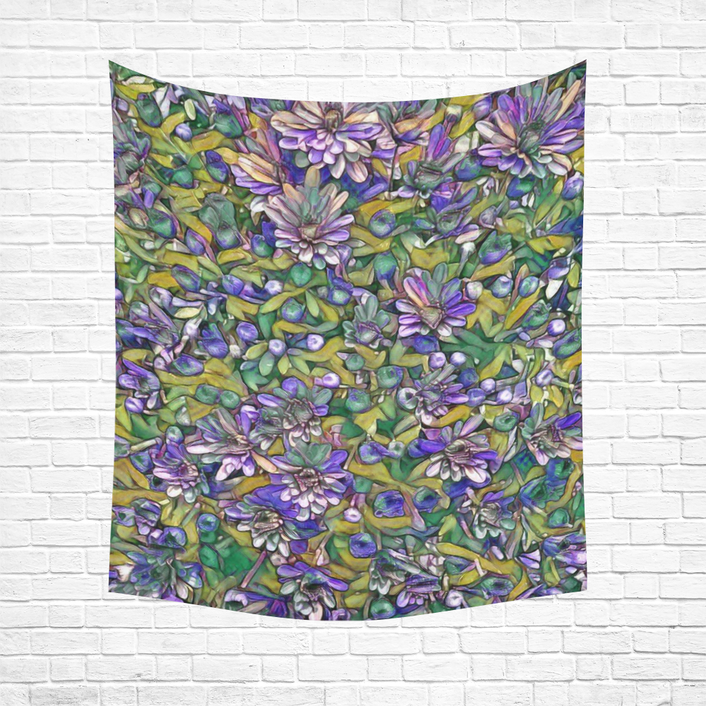 lovely floral 31C Cotton Linen Wall Tapestry 51"x 60"
