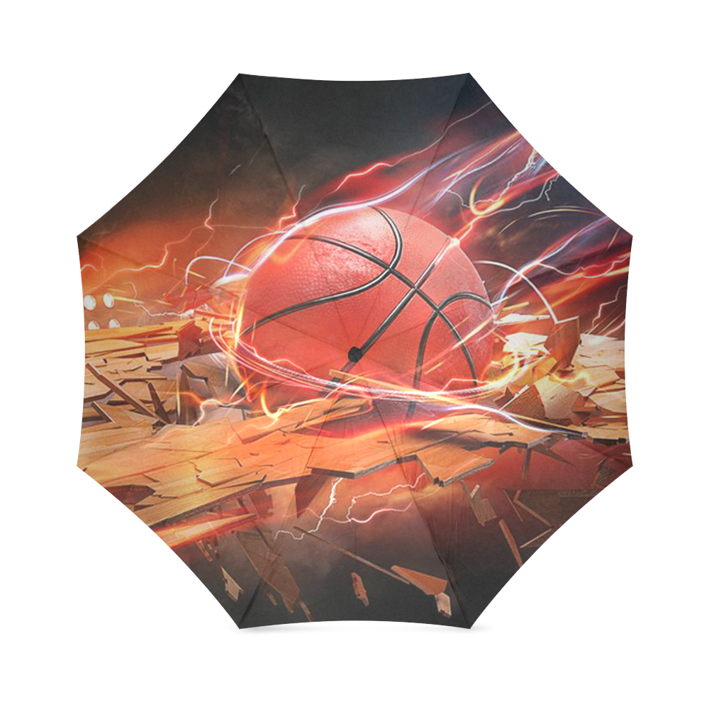 Basketball Fire Foldable Umbrella (Model U01)