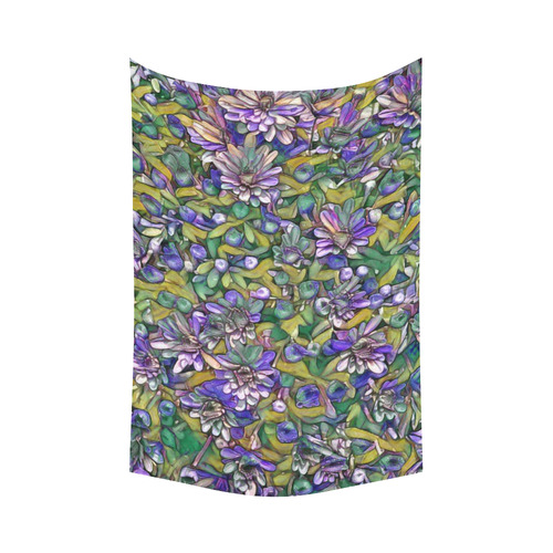 lovely floral 31C Cotton Linen Wall Tapestry 60"x 90"