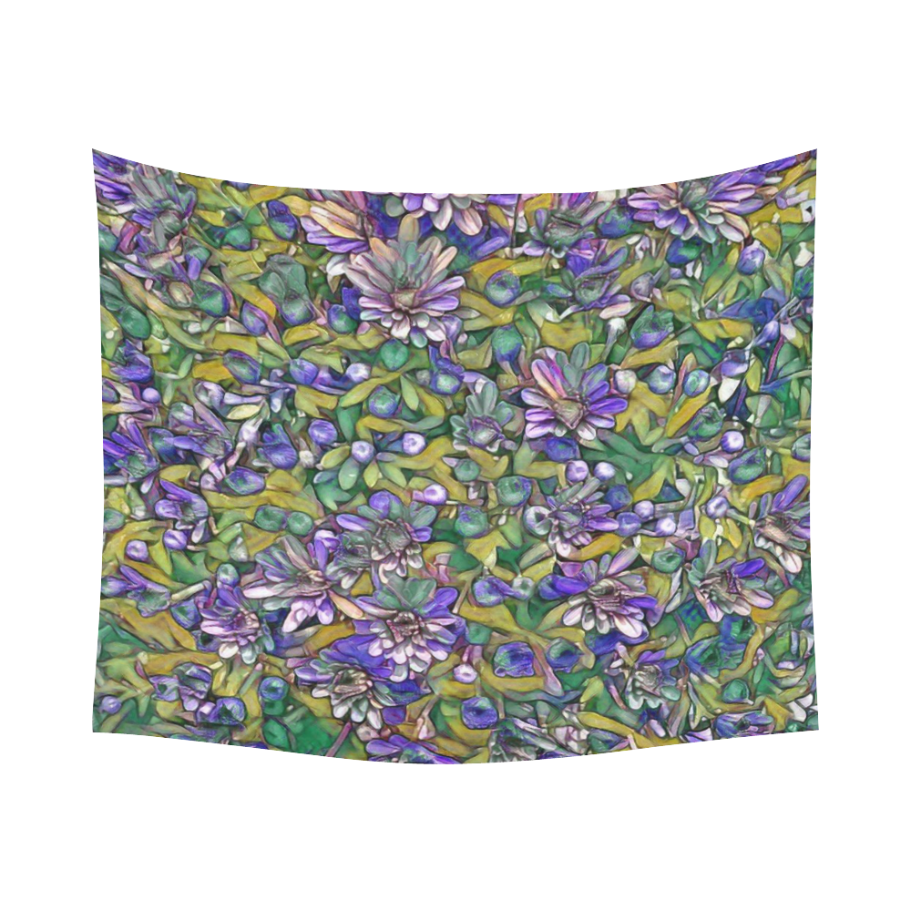 lovely floral 31C Cotton Linen Wall Tapestry 60"x 51"