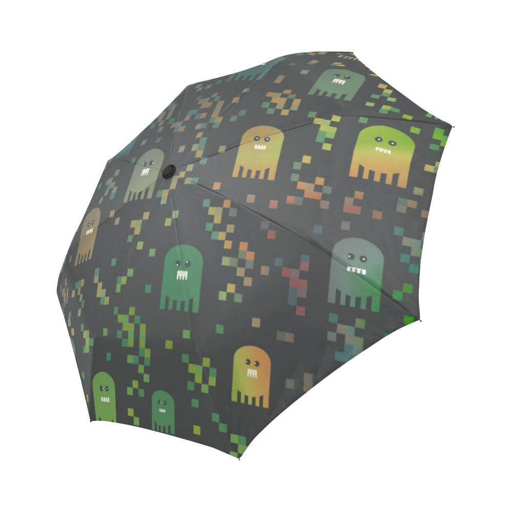 Pac Video Game Men Auto-Foldable Umbrella (Model U04)