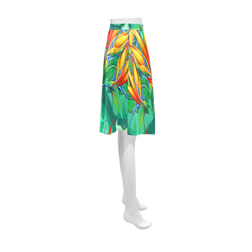 Bird of Paradise Flower Exotic Nature Athena Women's Short Skirt (Model D15)
