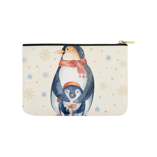 cute penguin, christmas Carry-All Pouch 9.5''x6''