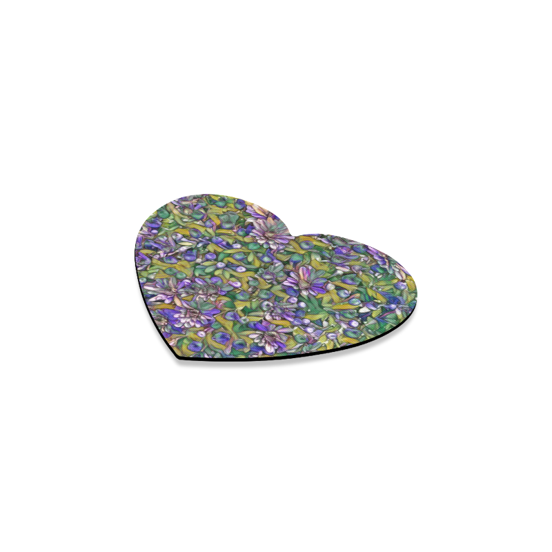 lovely floral 31C Heart Coaster