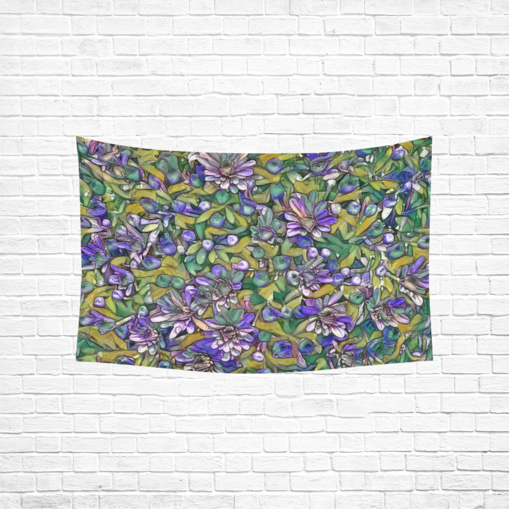 lovely floral 31C Cotton Linen Wall Tapestry 60"x 40"
