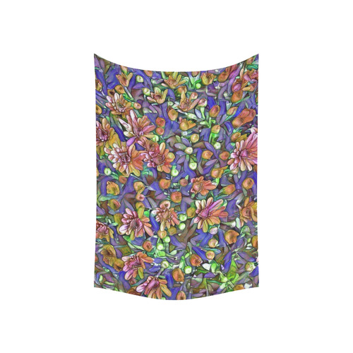lovely floral 31B Cotton Linen Wall Tapestry 60"x 40"