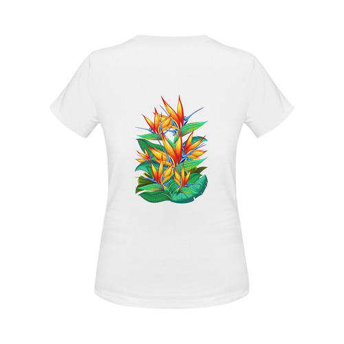 Bird of Paradise Flower Exotic Nature Women's Classic T-Shirt (Model T17）