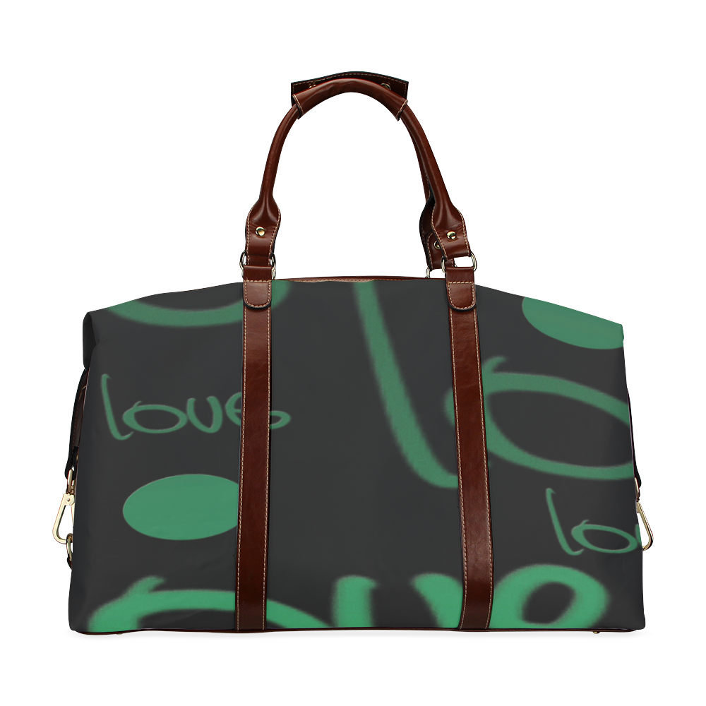 Green Love Classic Travel Bag (Model 1643) Remake