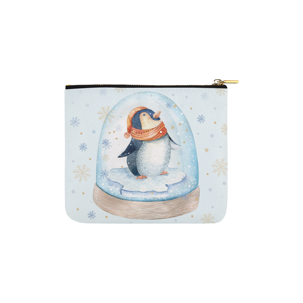 cute penguin, christmas Carry-All Pouch 6''x5''