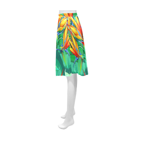 Bird of Paradise Flower Exotic Nature Athena Women's Short Skirt (Model D15)