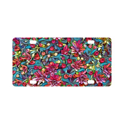 lovely floral 31A Classic License Plate