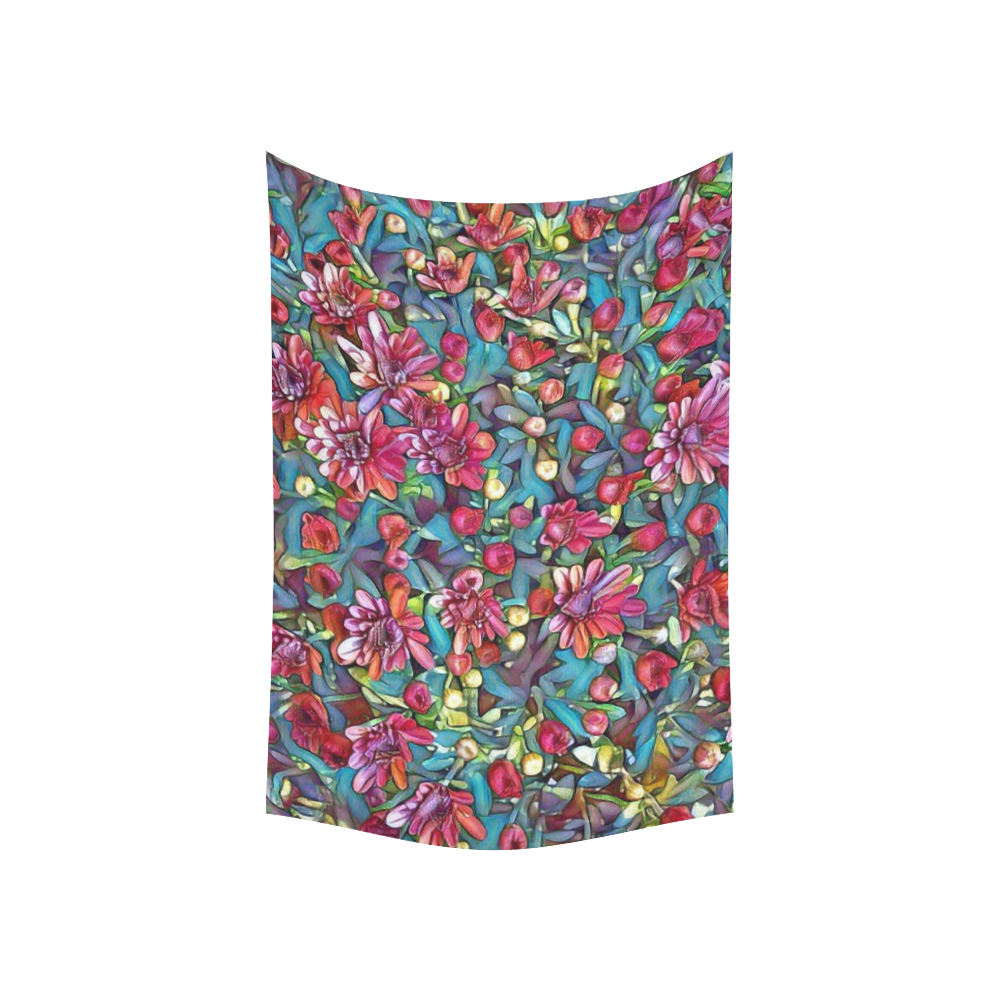 lovely floral 31A Cotton Linen Wall Tapestry 60"x 40"