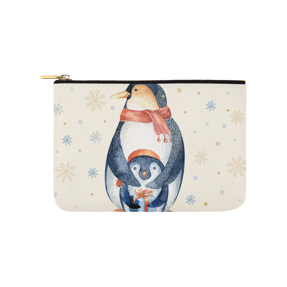 cute penguin, christmas Carry-All Pouch 9.5''x6''