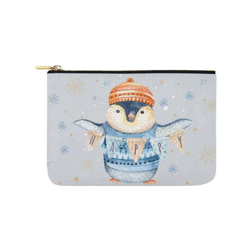 cute penguin, christmas Carry-All Pouch 9.5''x6''