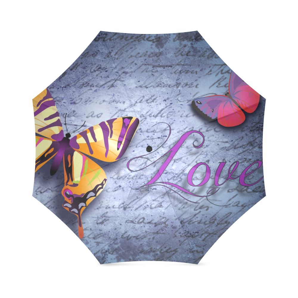Butterfly Love Foldable Umbrella (Model U01)