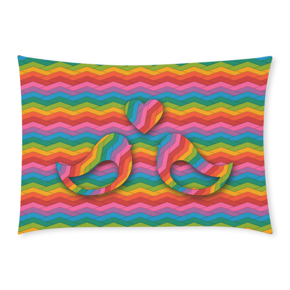 In Love Custom Rectangle Pillow Case 20x30 (One Side)