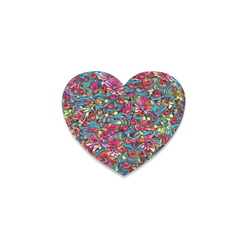 lovely floral 31A Heart Coaster