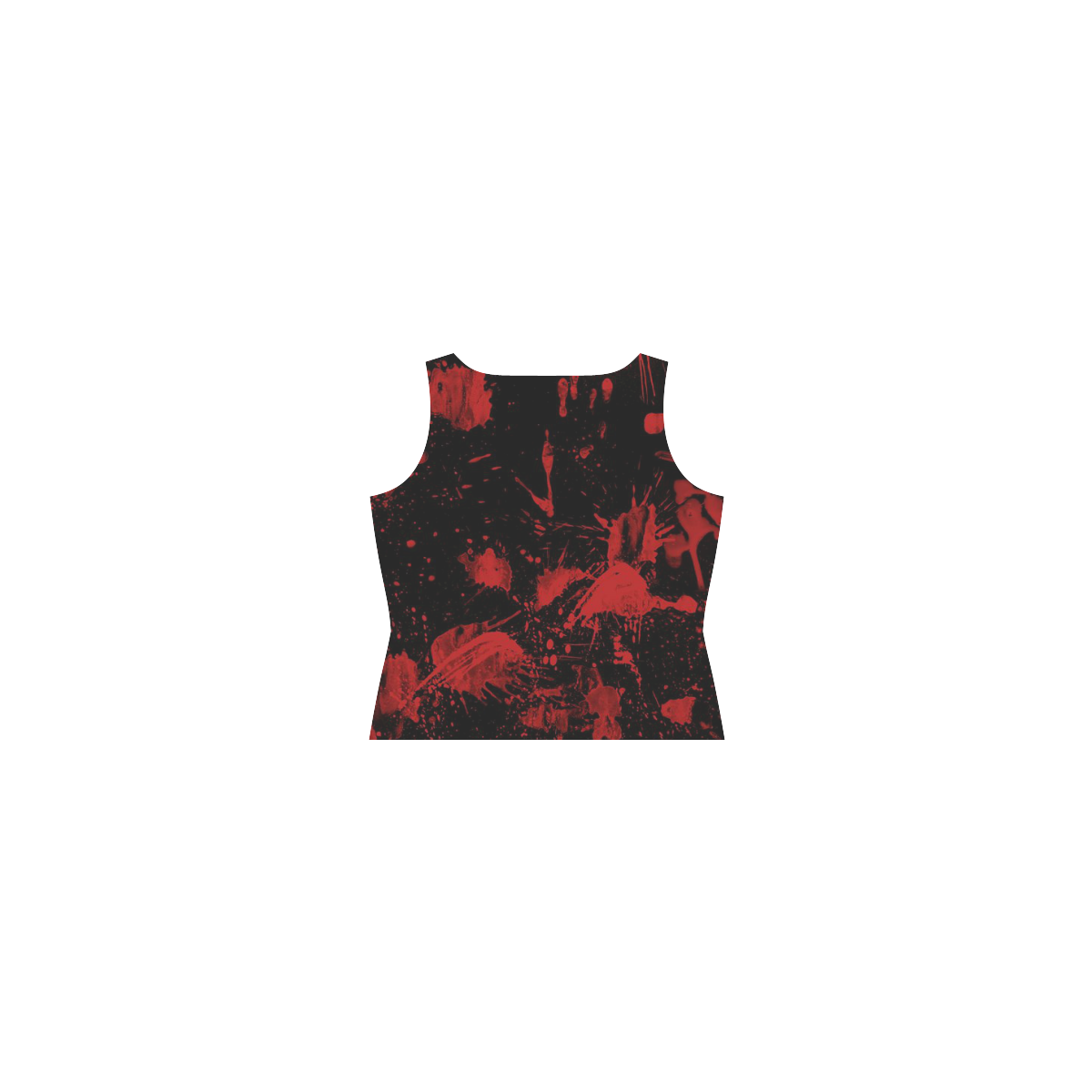 Blood Splatter Supernatural dress Sleeveless Splicing Shift Dress(Model D17)