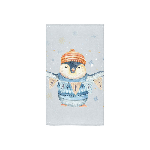 cute penguin, christmas Custom Towel 16"x28"
