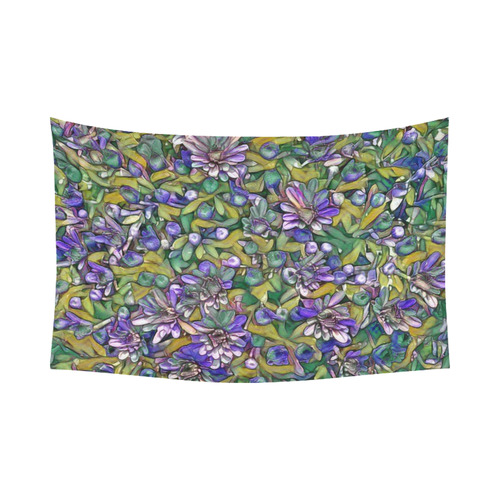 lovely floral 31C Cotton Linen Wall Tapestry 90"x 60"