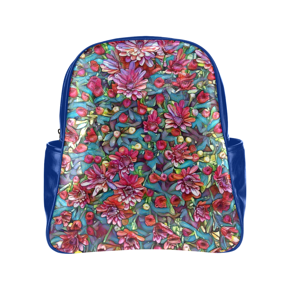 lovely floral 31A Multi-Pockets Backpack (Model 1636)