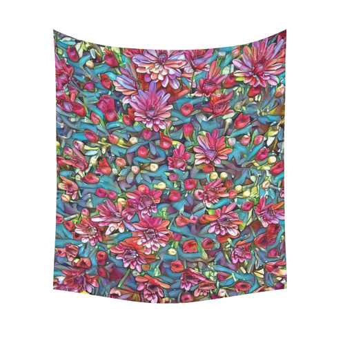 lovely floral 31A Cotton Linen Wall Tapestry 51"x 60"