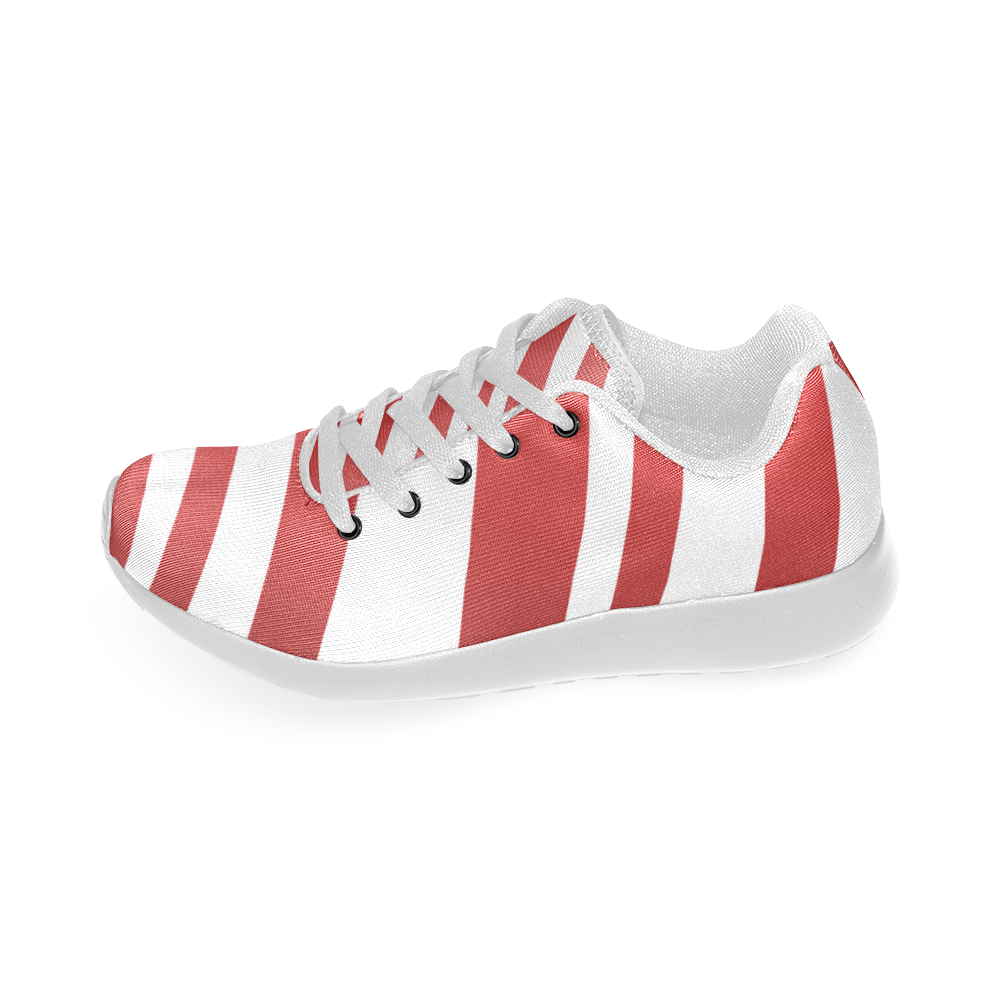 Candy Cane Women’s Running Shoes (Model 020) | ID: D1099145