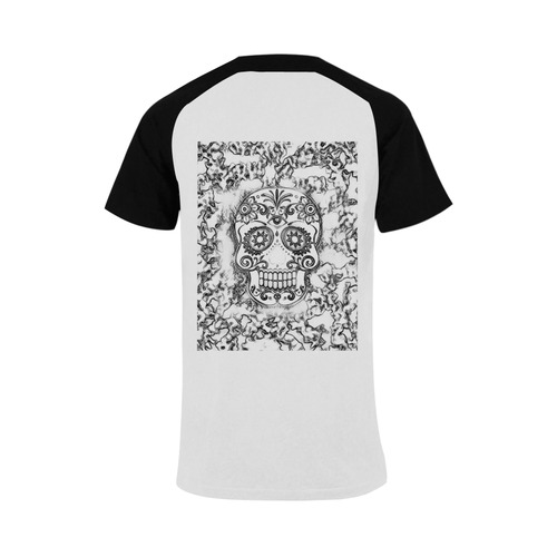 skull 1116 Men's Raglan T-shirt Big Size (USA Size) (Model T11)