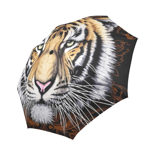 Tiger Face Auto-Foldable Umbrella (Model U04)
