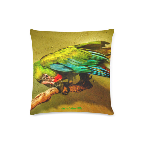 Parrot Custom Zippered Pillow Case 16"x16"(Twin Sides)