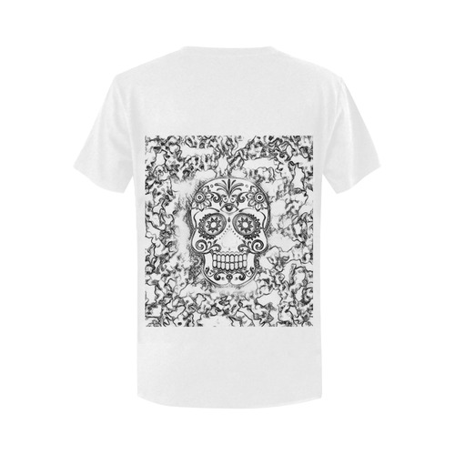 skull 1116 Women's T-Shirt in USA Size (Two Sides Printing)