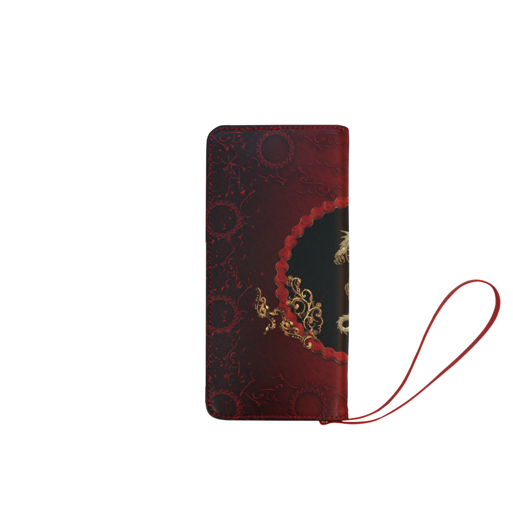 The chinese dragon Women's Clutch Wallet (Model 1637)