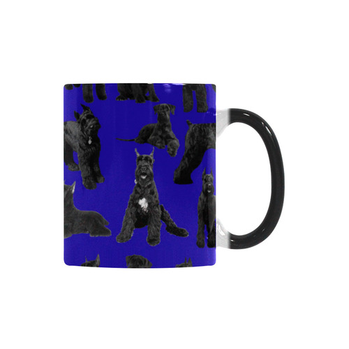 Giant Schnauzer Royal Blue Custom Morphing Mug