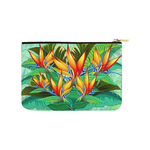 Bird of Paradise Flower Exotic Nature Carry-All Pouch 9.5''x6''