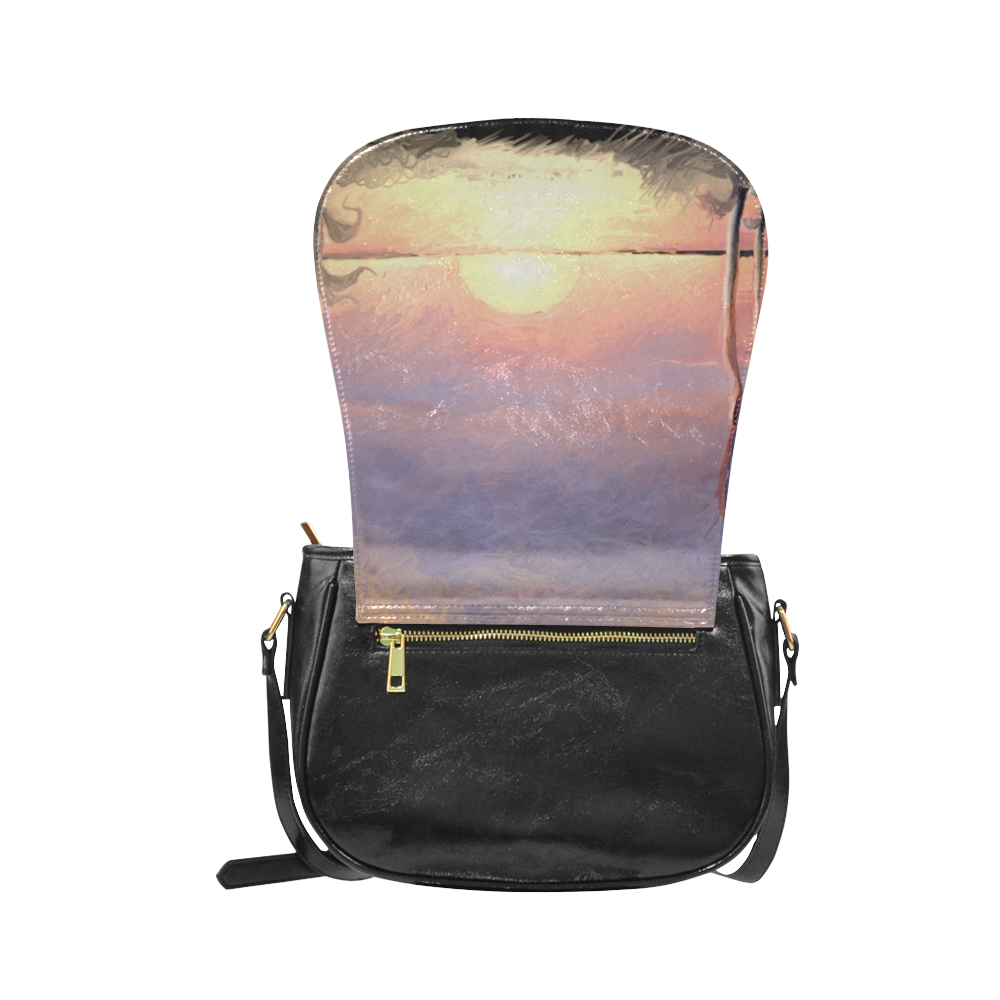 fire inthe sky Classic Saddle Bag/Small (Model 1648)