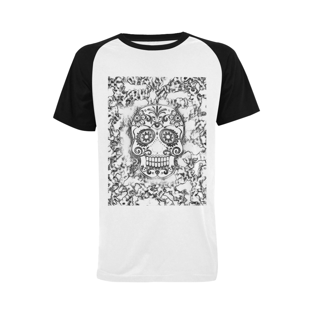 skull 1116 Men's Raglan T-shirt (USA Size) (Model T11)