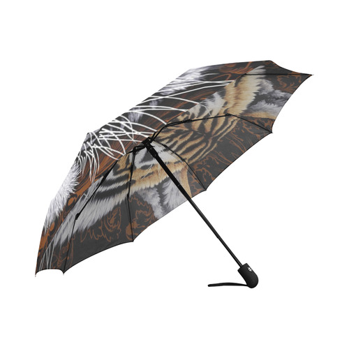 Tiger Face Auto-Foldable Umbrella (Model U04)