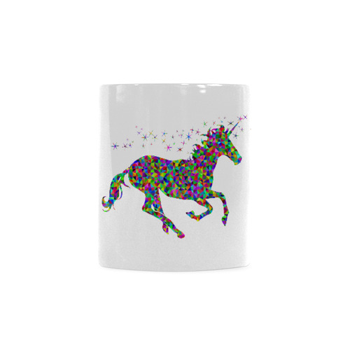 Abstract Triangle Unicorn Sparkles White Mug(11OZ)