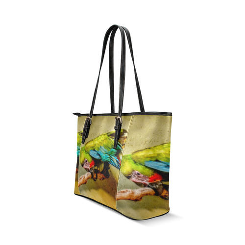 Parrot Leather Tote Bag/Small (Model 1640)