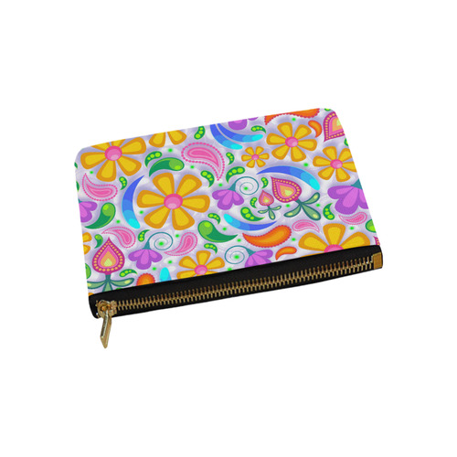 Funny Colorful Flowers Carry-All Pouch 9.5''x6''