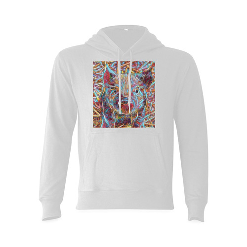 Animal ArtStudio- funky piglet by Jamcolors Oceanus Hoodie Sweatshirt (NEW) (Model H03)