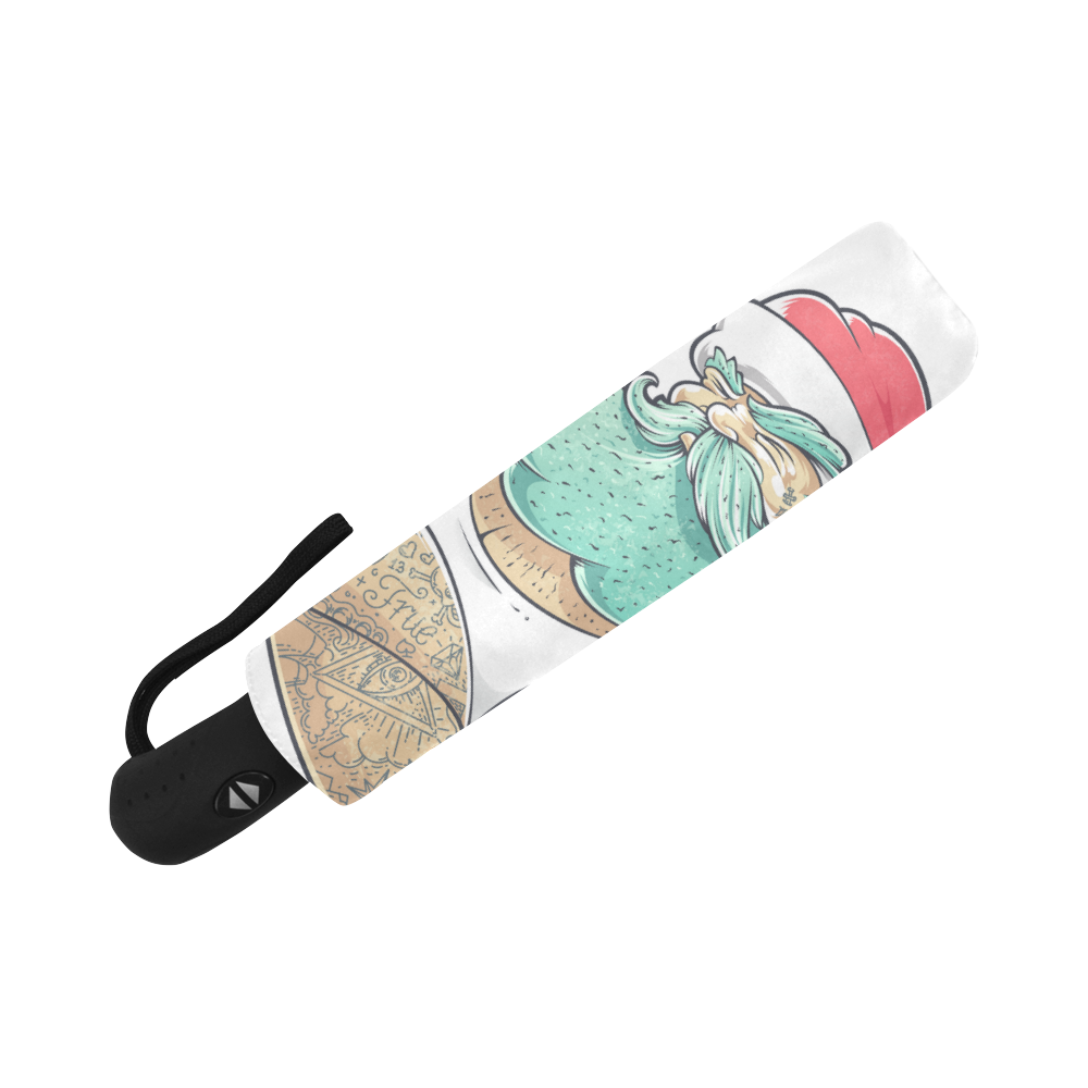 Hipster Santa Claus, Christmas Auto-Foldable Umbrella (Model U04)