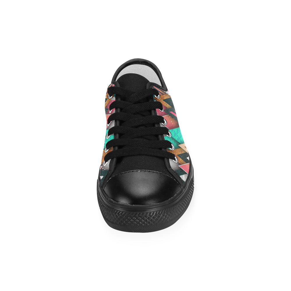 Crazy Abstract Design Women's Classic Canvas Shoes (Model 018)