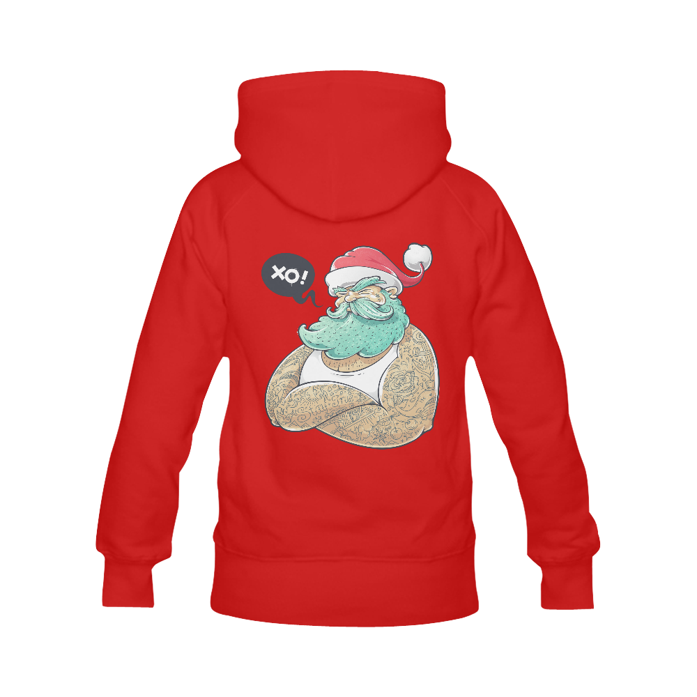 Hipster Santa Claus, Christmas Men's Classic Hoodie (Remake) (Model H10)