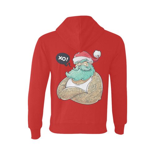 Hipster Santa Claus, Christmas Oceanus Hoodie Sweatshirt (NEW) (Model H03)